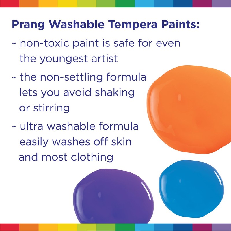 Prang Washable Tempera Paint, Magenta, 16 Oz., 1 Count