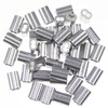 Sutemribor 1/8 Inch Aluminum Crimping Loop Sleeve for Wire Rope