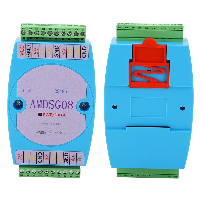 Temperature Data Acquisition Module 8CH Collection Logger RS485 DC7‑25V for