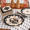 FYSUIMU 150Pcs Western Theme Tableware Set Simple Modern Aztec Disposable