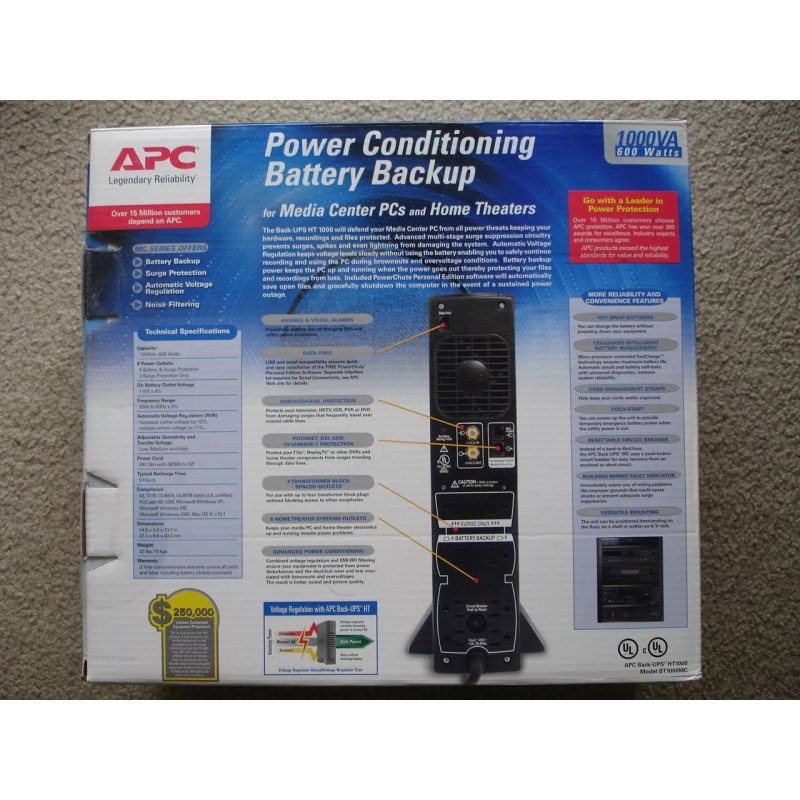 APC New APC BT1000MC Power Conditioning Battery Backup Back-UPS HT