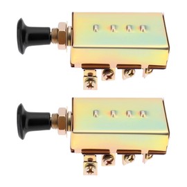 ECSiNG 2 Pieces 4-Level Car Pull Switch Horn Headlight Modification Switch for Tractors Excavator Cars Agriculture Vehicle with 30A Fuse