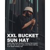 Zylioo Extra Big Floppy Hat,Double Side Foldable Bucket Hats,Trendy UV