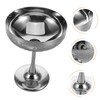 Mobestech Stainless Steel Floral Pattern Goblet Footed Wine Cup for
