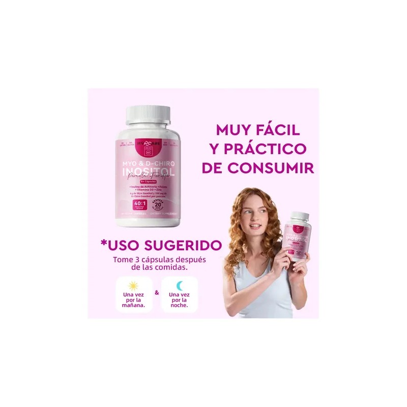Myo Chiro Inositol Capsulas 120caps Sabor