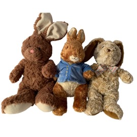 Weighted stuffed animal -bunny- 3 lbs plush, Peter Rabbit, Good Night Moon, washable plush buddy, Easter