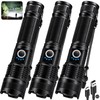 KINGCAESAR 3 Pack Flashlights High Lumens - 90,000 Lumen Super