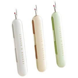 3 Pack 2 in 1 Needle Threader Seam Ripper, New Needle Threaders Seam Rippers for Sewing, Threading and Seam Remover Seam Ripper Tool for Hand Sewing Knitting Craft Quilting Supplies (Style1)