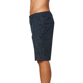 O'NEILL - Pantalones cortos híbridos resistentes al agua para hombre, con costura de 20 pulgadas, longitud media |, Azul marino/Locked Slub, 29