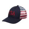 Bioworld 4th of July American Flag USA Blue Trucker Hat