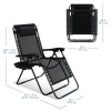 Unbranded Zero Gravity Chair, Outdoor Lounge Chairs with Cup Holder,