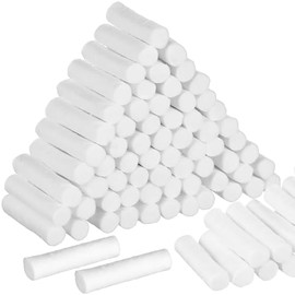 Gadpiparty Pack of 5 8 x 38 mm Highly Absorbent Cotton Rolls, Hemostatic Cotton Buds for Oral Care in the Clinic and for Self-Cleaning (White)