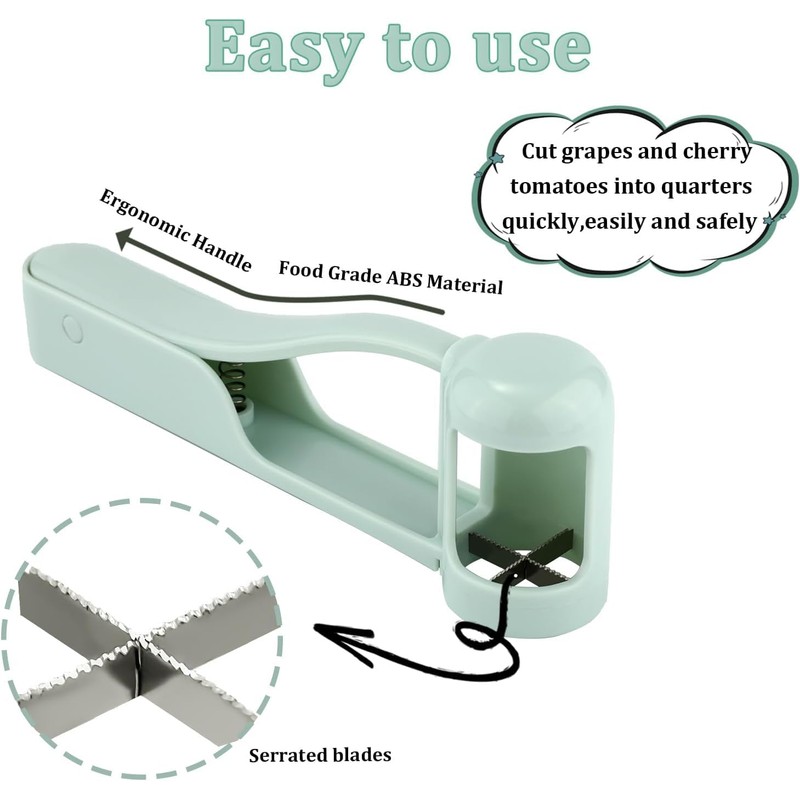 FLEXINORR Grape Cutter Tool – Cherry Pitter, Tomato & Strawberry