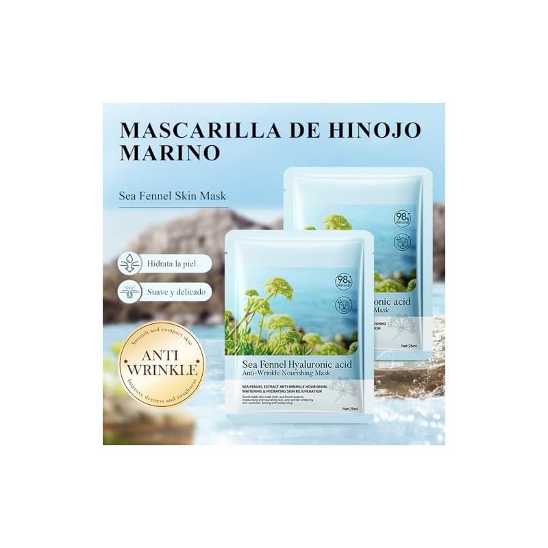 19pcs MASCARILLAS SURTIDAS NEW Hidratantes,Collagen Mask,Reparan La Piel Seca Antiedad