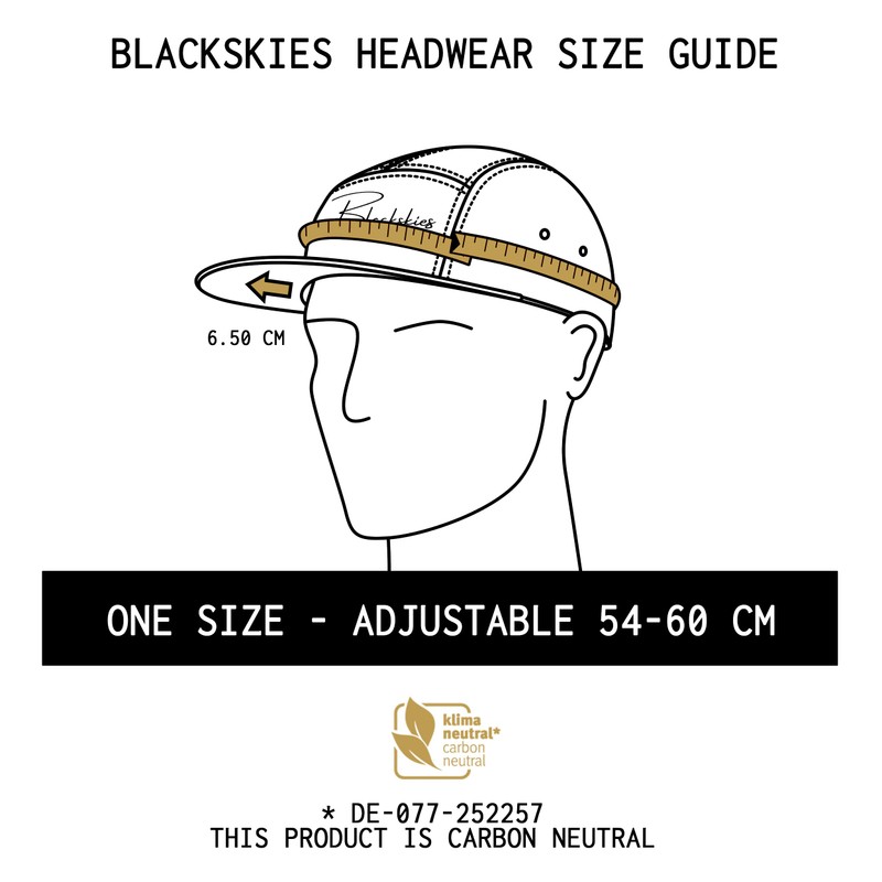 Blackskies Obsidian 5-Panel Cap, Black and Burgundy, Wool Visor, Unisex