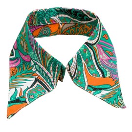 Vintage Printing Detachable Blouse Fake Collar Cotton Stand Faux Collar Choker