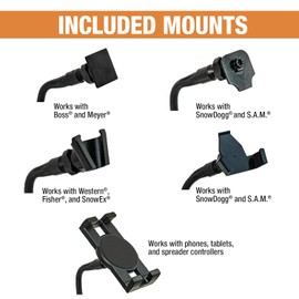 Buyers Products 1306890 SAM Universal Snow Plow Controller Cup Holder, Mount Included, Flexible Arm for Positioning, Cell Phone Holder Attachment, Expandable Cup Mounting
