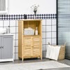 Bathroom Floor Cabinet Natural Bamboo Design