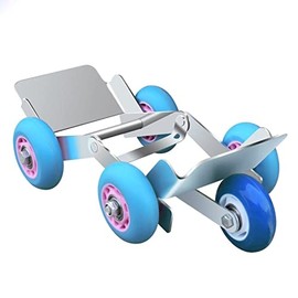 Tire Wheel Dolly, Flat Tire Booster Trolly Emergency Tire Roller Move Tool with 5 Wheels for Heavy Duty Motorcycle Tricycle (wheel color is random)