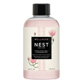 NEST New York Reed Diffuser Liquid Refill, Himalayan Salt & Rosewater - 5.9 fl oz - Fragrance for Up to 90 Days - Flame Free