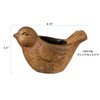 Classic Home and Garden 9/3412R/1 Bird Planter, Large, Rust