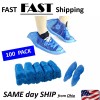 UN brand 100PCS Medical Waterproof Covers Plastic Disposable Shoe Covers