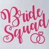 CafePress Bride Squad Script Red Polyester Tote Bag 16"x16"
