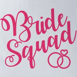 CafePress Bride Squad Script Red Polyester Tote Bag 16"x16"