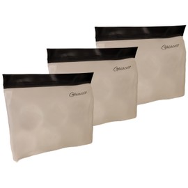 Ghiaccio Reusable Ice Bag - Premium Ice Storage Bags, Plastic Free and BPA Free, Freezer Safe and Leakproof Silicone for Long-Lasting Freshness (Pack of 3)