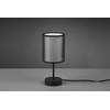 Trio Leuchten Burton 511400132 Table Lamp Metal Black Matt Fabric