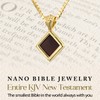 Christian Pendant with Smallest Nano Bible - on Gold Plated