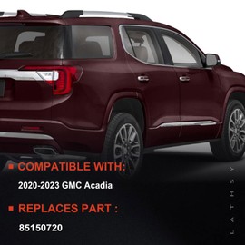 LED Tail Light Compatible With 2020-2023 GMC Acadia Rear Light Taillight Right and Passenger Outer Right Chrome Bezel Side Replace 85150720