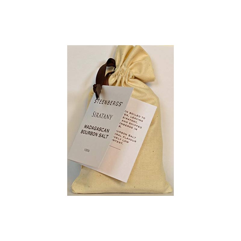 Steenbergs Siratany Madagascan Bourbon Salt - Calico Bag - 100g