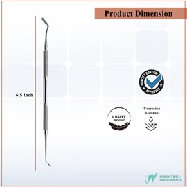 Professional Dental Plugger Composite Placement & Filling Teeth, Professional Hygiene Cleaning Tool Stainless Steel Oral Care