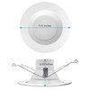 LUXRITE 5/6 Inch LED Recessed Retrofit Downlight, 14W=90W, CCT Color