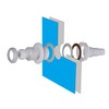 Paradies Pool Inlet Nozzle in White, Inlet Nozzle for Steel