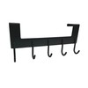 Oypla Heavy Duty Aluminium 5 Hook Over Door Organiser Rack