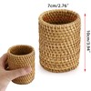 JuxYes Handmade Rattan Pencil Holder Woven Pen Container Pen Cup