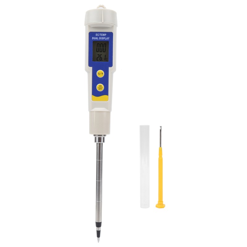 Portable 2‑in‑1 Digital Soil Tester EC and Temperature Tester Meter