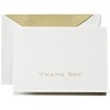 Crane & Co. Gold Hand Engraved Thank You Notes (CT1308),Pearl