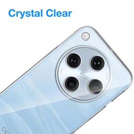 MEZON Ultra Slim Case for Oppo Find X8 Pro – Premium Crystal Clear Back Case – Shock Absorption, Wireless Charging Compatible (Oppo Find X8 Pro, Gel Clear)