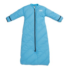 Mighty Mo 20° Down Kids Sleeping Bag (Ages 3-5). The Warmest, Lightest Camping Sleeping Bag for Kids Ages 3-5. (Bayberry Blue)