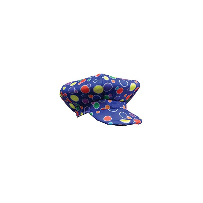 Dress Up America Blue Polka dot Clown Cap