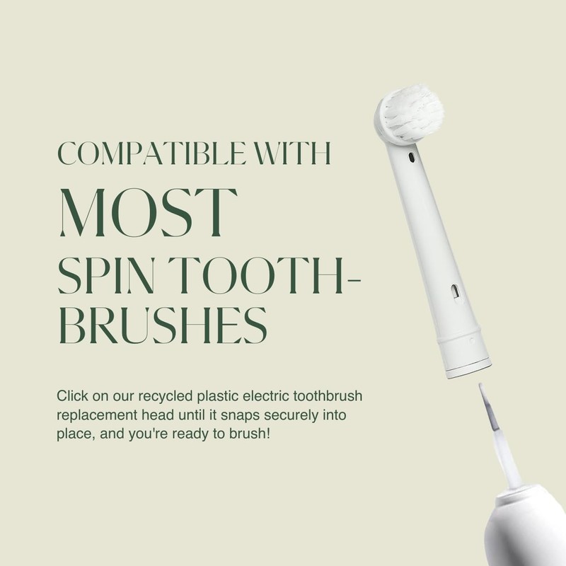 PLUS ULTRA Eco-Friendly Oral-B Compatible Electric Toothbrush Replacement Heads -