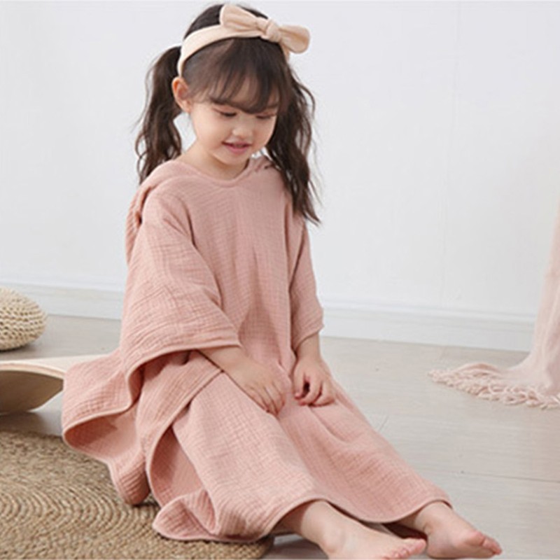 Baby Hooded Towel Pure Cotton 4 Layers Water Absorbent Wearable