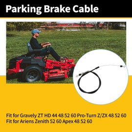 JadeBirch Parking Brake Cable 06900706 06900640 Fit for Gravely ZT HD 44 48 52 60 Pro-Turn Z/ZX 48 52 60, Fit for Ariens Zenith 52 60 Apex 48 52 60