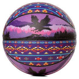 NU TRENDZ Southwest Indoor-Outdoor Basketball 29.5", Composite Leather Basketball Size 7 Adult for Men and Women