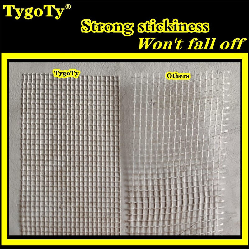 TygoTy Drywall Joint Mesh Tape 2“×180 Ft，Strong Self-Adhesive 100% Fiberglass