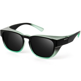 Bircenpro Polarized Fit Over Sunglasses: Wrap Around Over Glasses Sunglass for Men Women UV Protection
