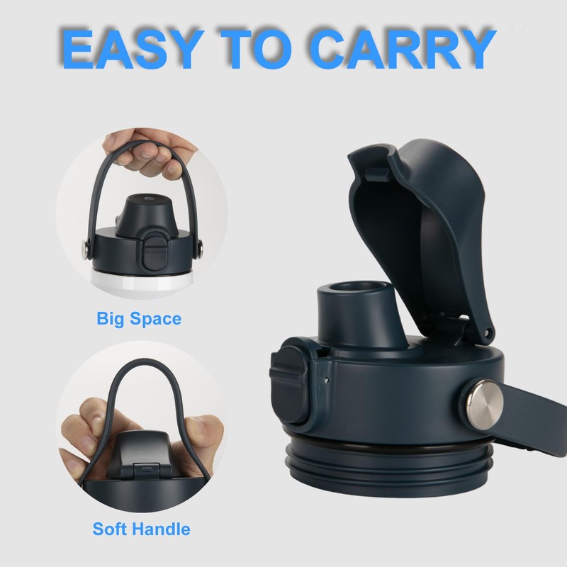 Auto Spout Lid for YETI Rambler Bottles, Fits 18/26/36/64 oz